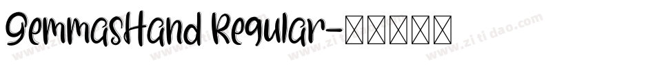 GemmasHand Regular字体转换